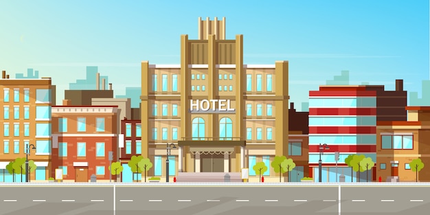 Free vector modern city buildings