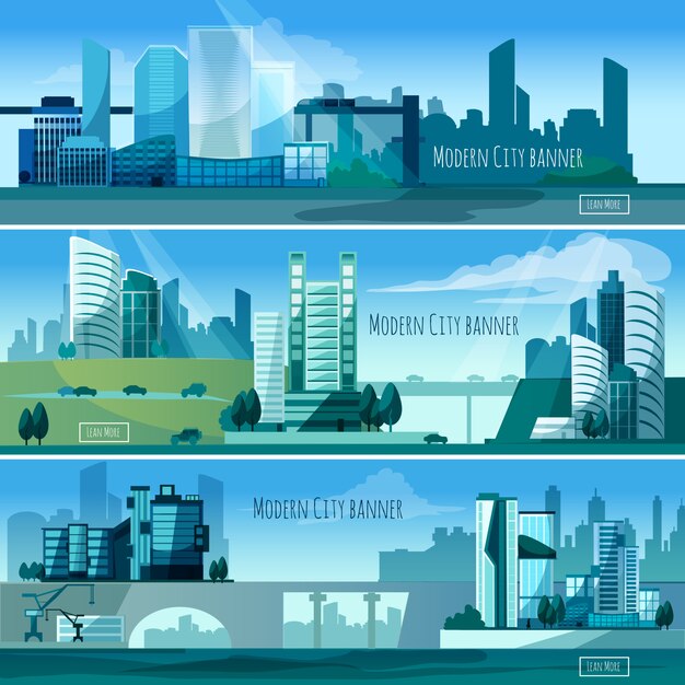 Modern Cityscapes Banners