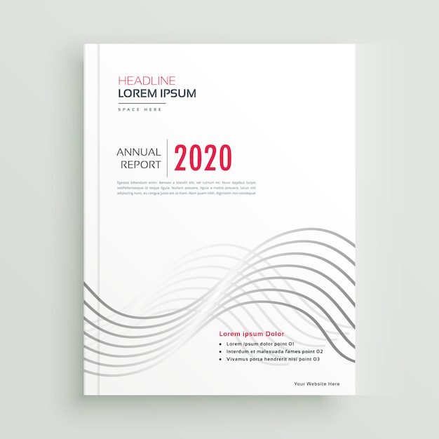 modern clean minimal style brochure or cover page design