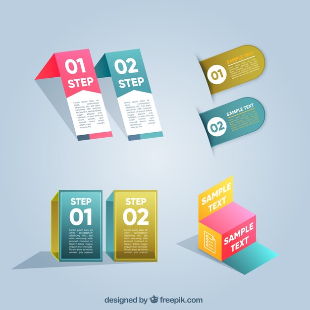 Modern collection of infographic elements