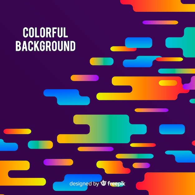 Modern colorful background with abstract shapes