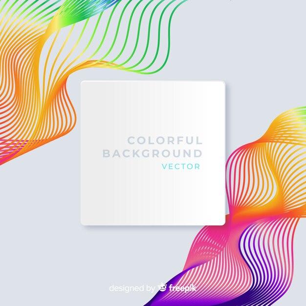 Modern colorful background with abstract shapes