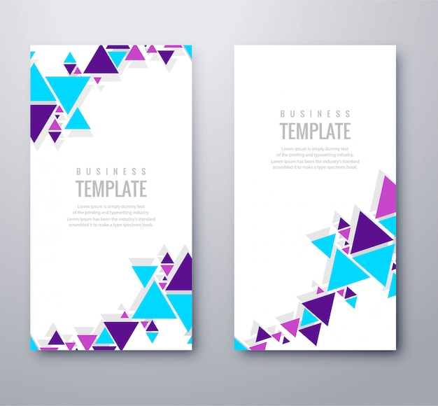 Modern colorful banner template design