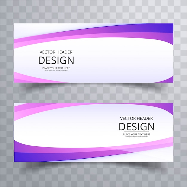 Free vector modern colorful banners