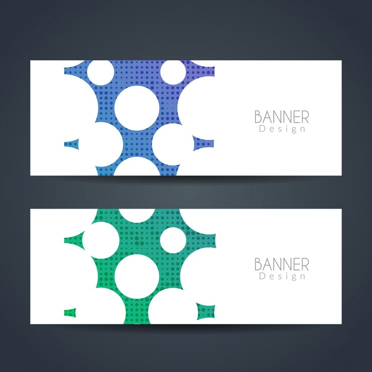 Free Vector modern colorful banners
