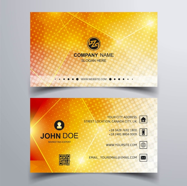 Free vector modern colorful business card