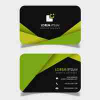 Free vector modern colorful business card