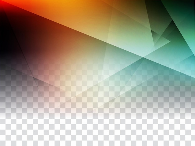 Modern colorful geometric polygon transparent background vector