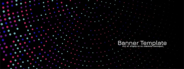 Бесплатное векторное изображение Современный красочный полутоновый темный баннер