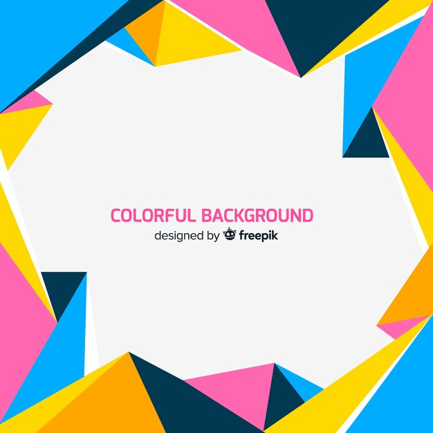 Modern colorful shaped background