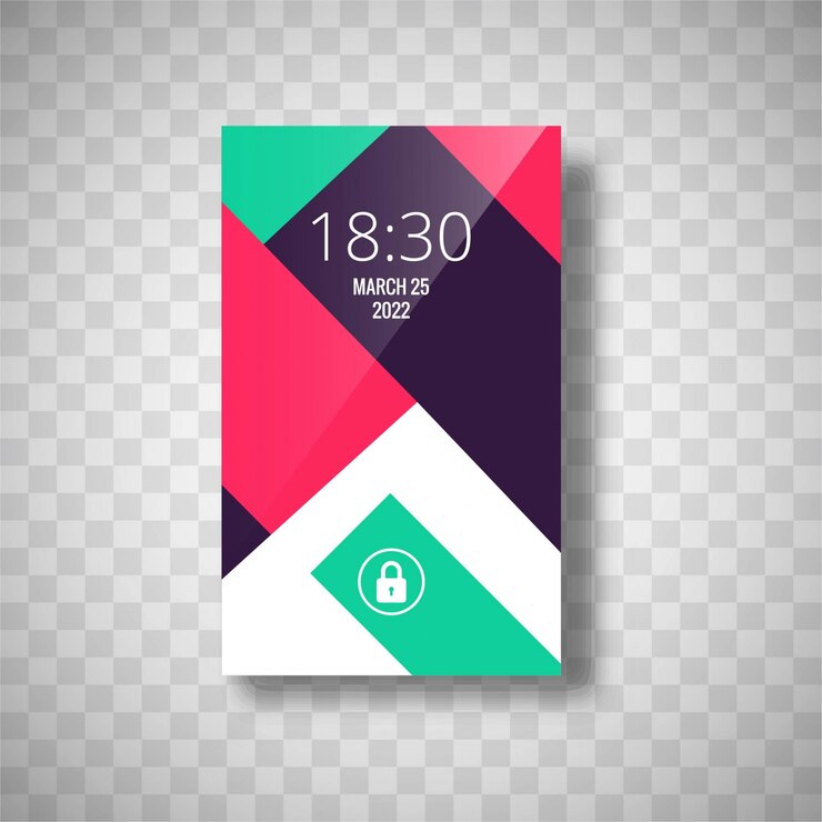 Free Vector modern colorful smartphone wallpaper