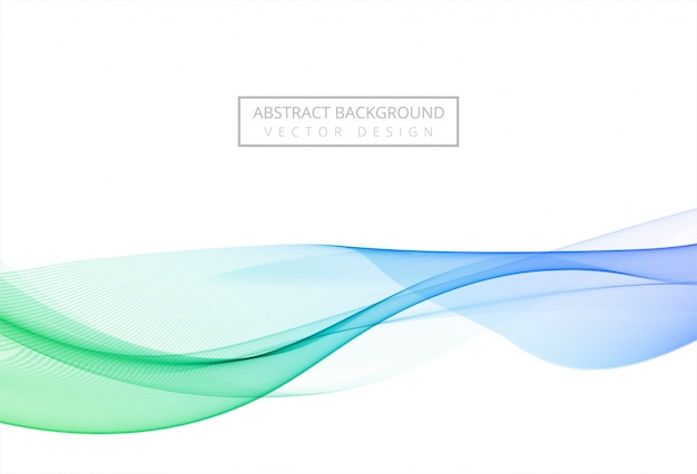 Free vector modern colorful stylish flowing wave background