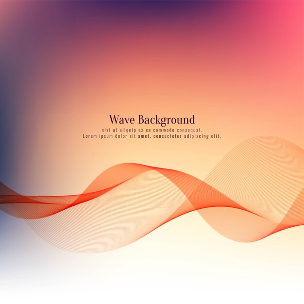 Modern colorful stylish wave background