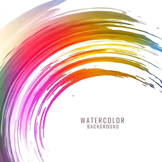 Modern colorful waterclor stain background
