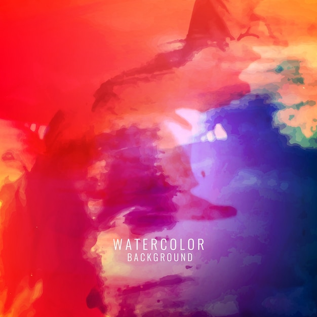 Free vector modern colorful watercolor background