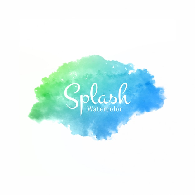 Modern colorful watercolor splash design background