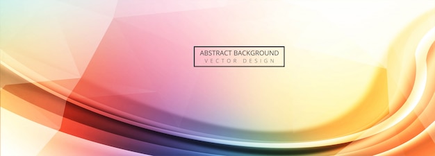 Free vector modern colorful wave background