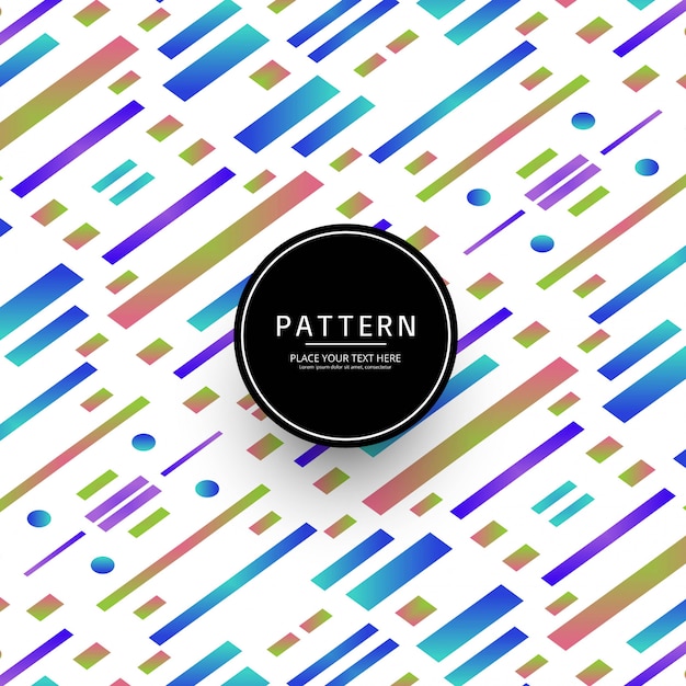 Modern colroful geometric lines pattern 