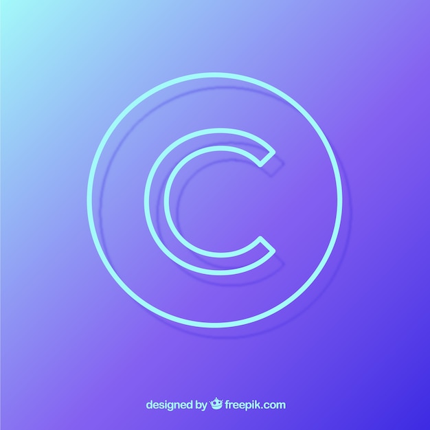 Modern copyright symbol