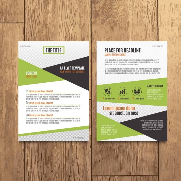 Vettore gratuito moderna brochure corporate design