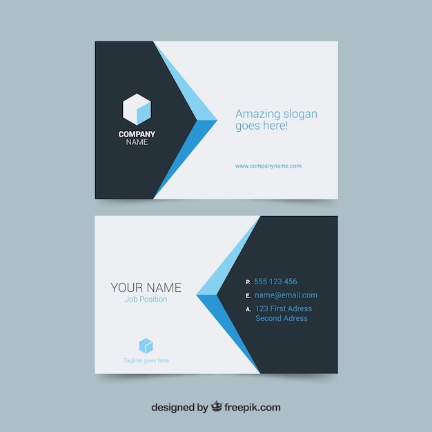 Modern corporate card