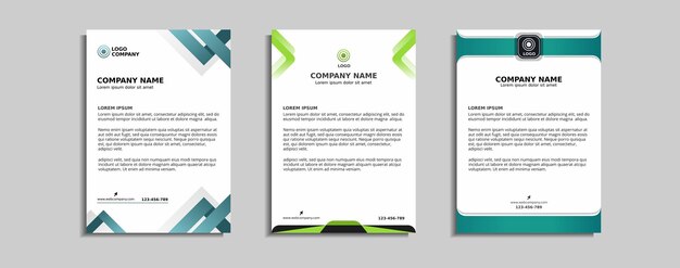 Modern corporate letterhead template design