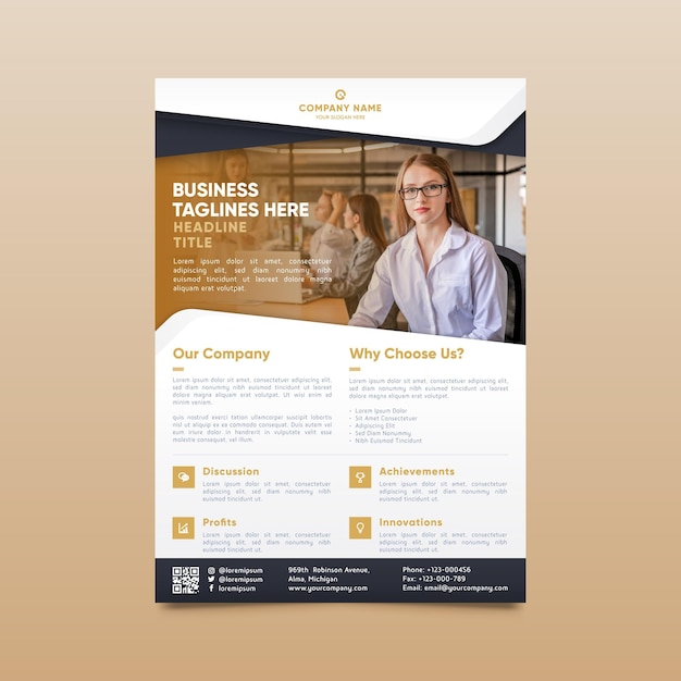 Modern corporative print template