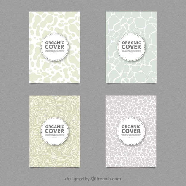 Free vector modern cover template collection