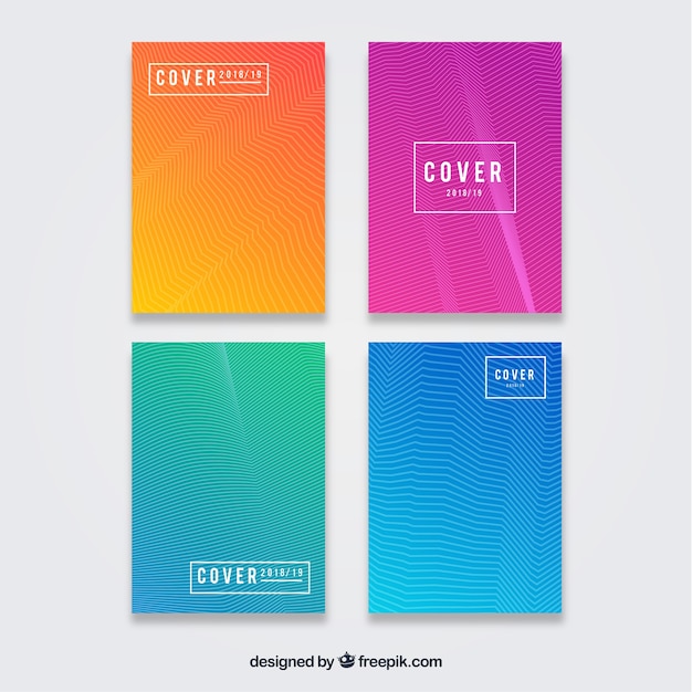 Modern cover template collection