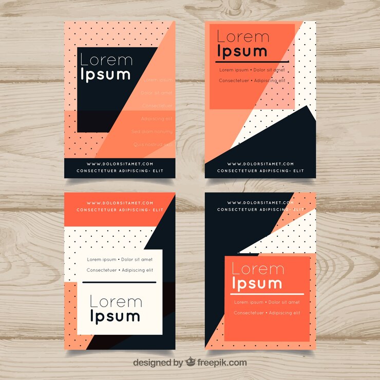 Free Vector modern cover template collection