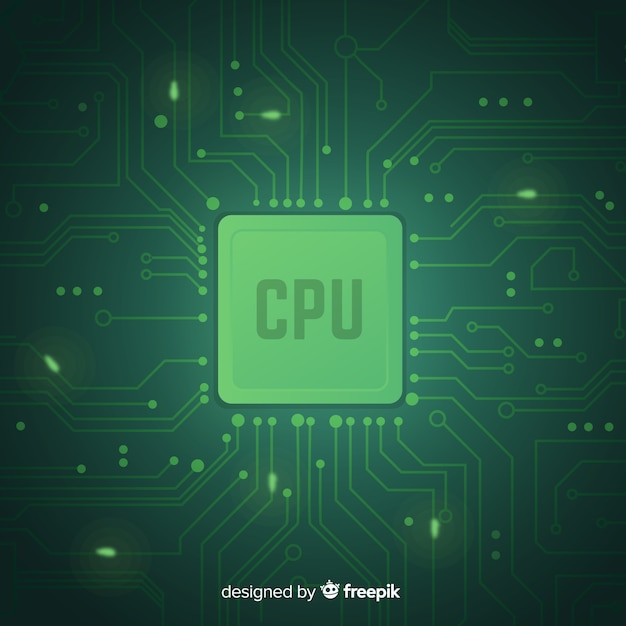 Modern cpu background with gradient style