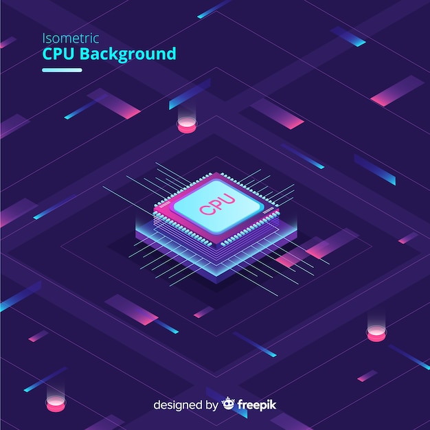 Download Free Modern Cpu Background With Isometric Perspective Svg Dxf Eps Png 3d Svg Cut Files For Cricut Silhouette And More