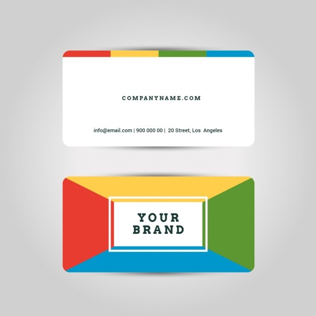 Free vector modern creative and clean business card template