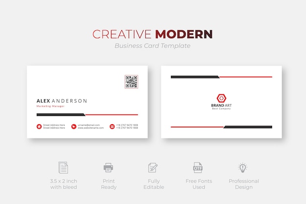 Modern creative and clean business card template