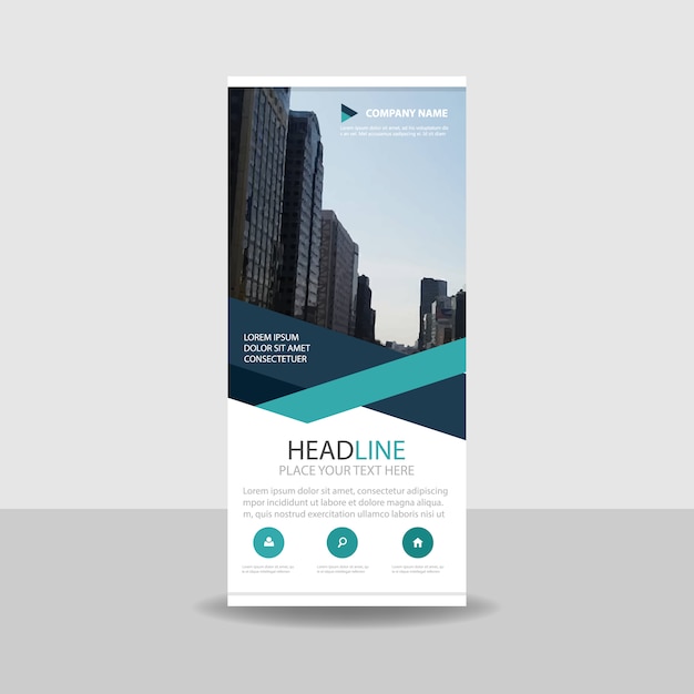 Modern creative roll up banner