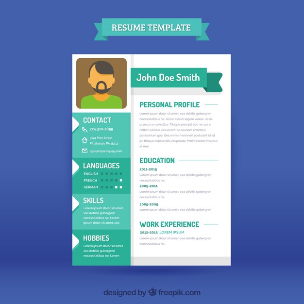 Modern cv template