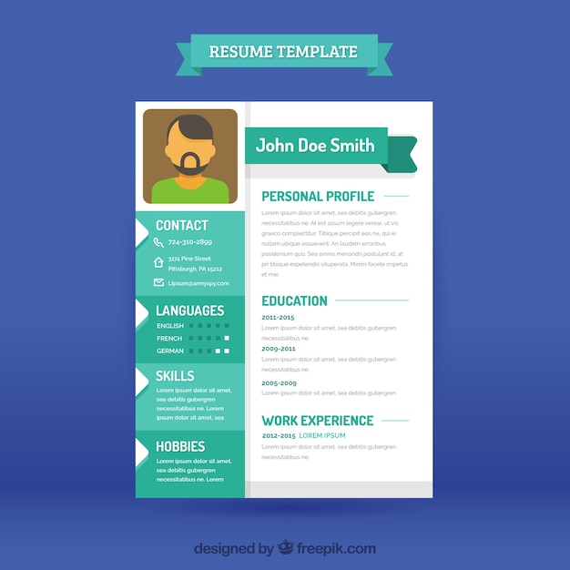 Modern cv template