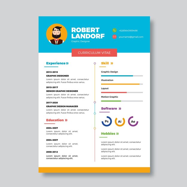 Modern cv template