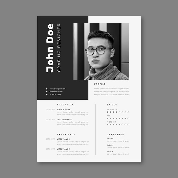 Modern cv template