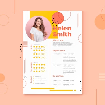 Modern cv template