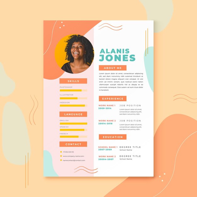 Modern cv template