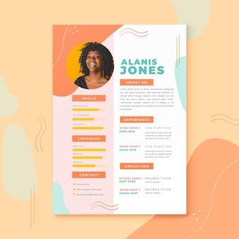 Modern cv template