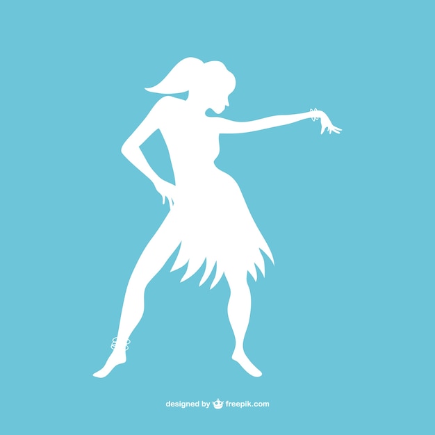 Free vector modern dancer silhouette