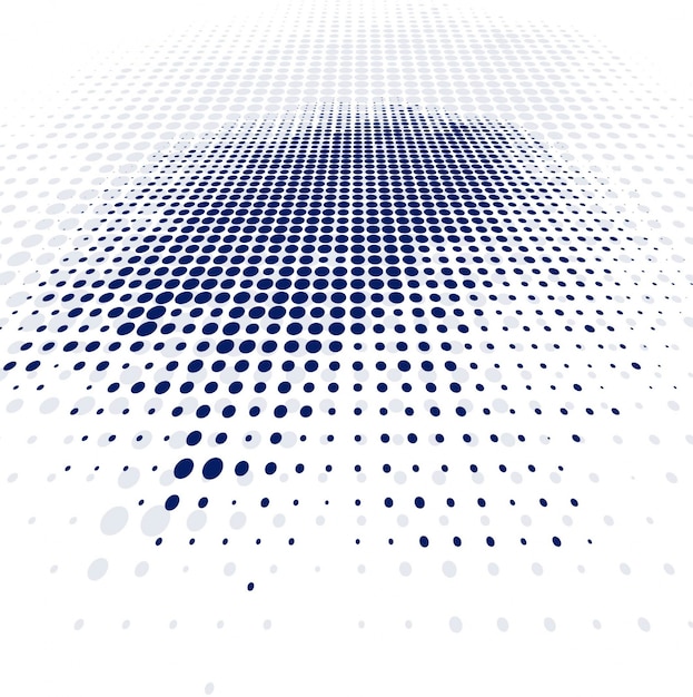 Free vector modern dark blue halftone background