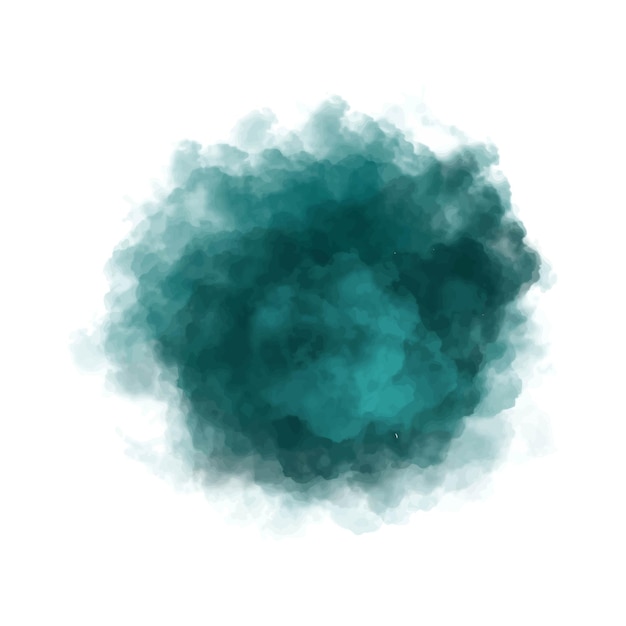 Free vector modern dark green splash watercolor background