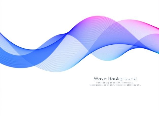 Modern decorative colorful wave background vector