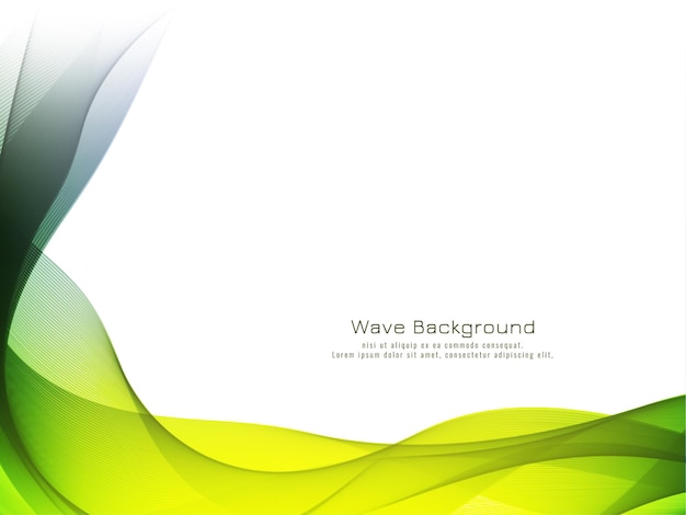 Free vector modern decorative colorful wave background