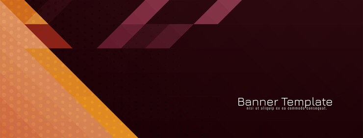 Free Vector modern decorative triangular mosaic pattern geometric banner design