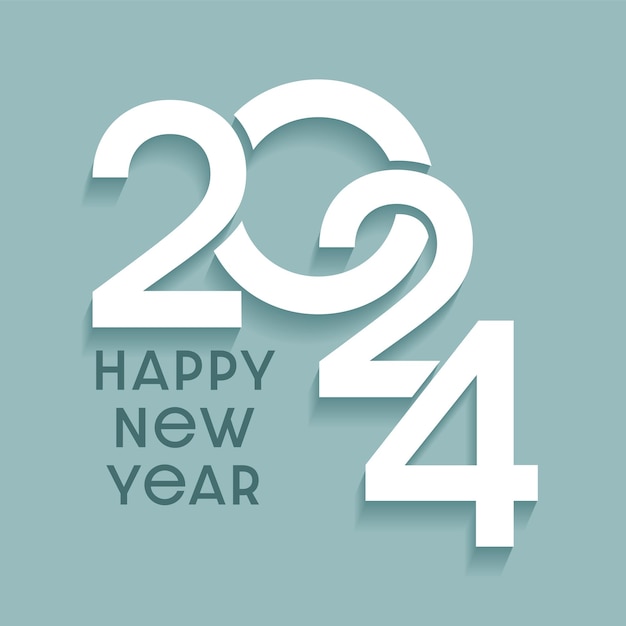 Free vector modern design background for happy new year