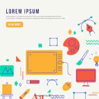 Free vector modern design elements background